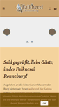 Mobile Screenshot of falknerei-ronneburg.de